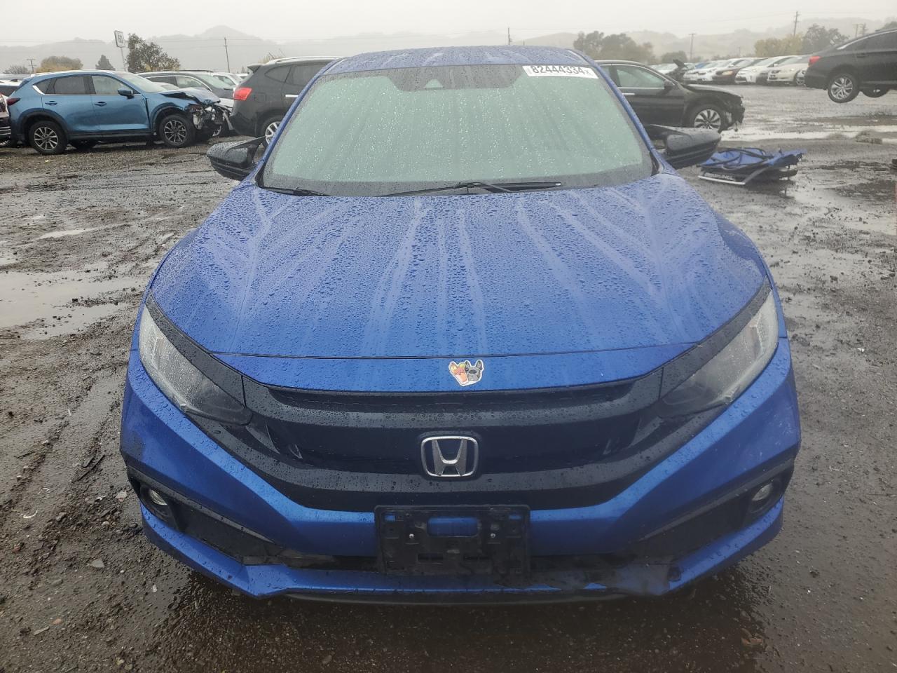 2021 Honda Civic VIN 2HGFC2F88MH505135 Copart auction photo, side damage thumbnail 5