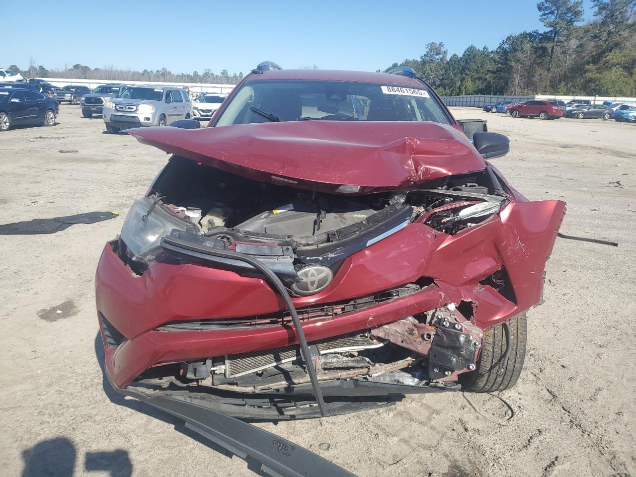 2018 Toyota RAV 4 VIN 2T3ZFREV1JW430812 Copart auction photo, front end damage thumbnail 5