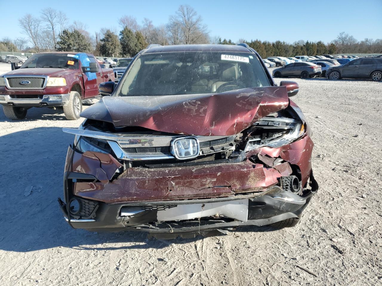 2021 Honda Pilot VIN 5FNYF6H9XMB044845 Copart auction photo, front end damage thumbnail 5