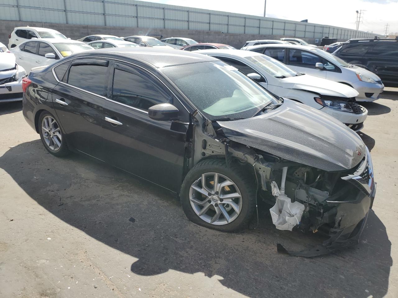 2019 Nissan Sentra VIN 3N1AB7AP8KY431068 Copart auction photo, front end / side damage thumbnail 4