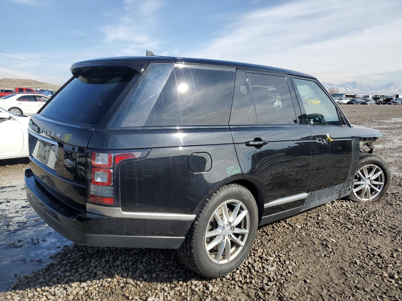 2016 Land Rover Range Rover VIN SALGR2KF9GA271332 Copart auction photo, front end / side damage thumbnail 3