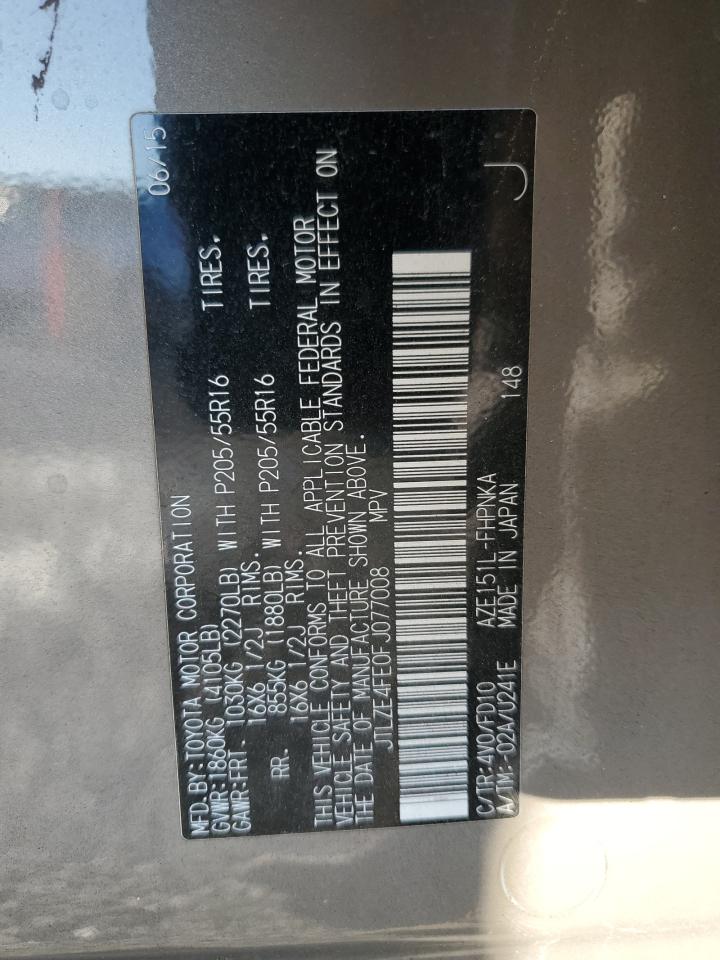 2015 Toyota xB VIN JTLZE4FE0FJ077008 Copart auction photo, front end damage thumbnail 14