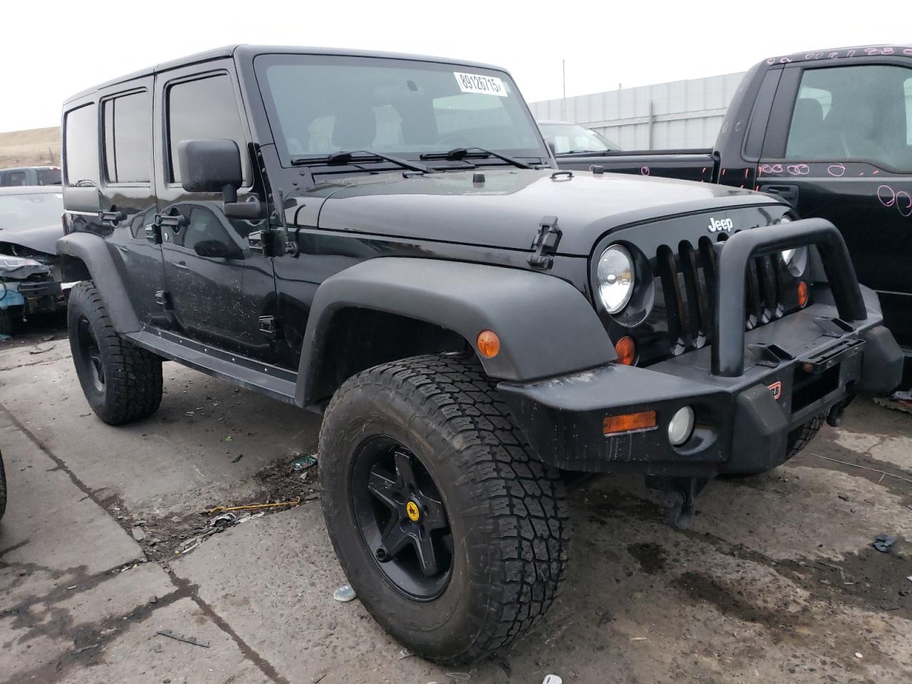 2012 Jeep Wrangler VIN 1C4BJWDG6CL119836 Copart auction photo, rear end / hail damage thumbnail 4