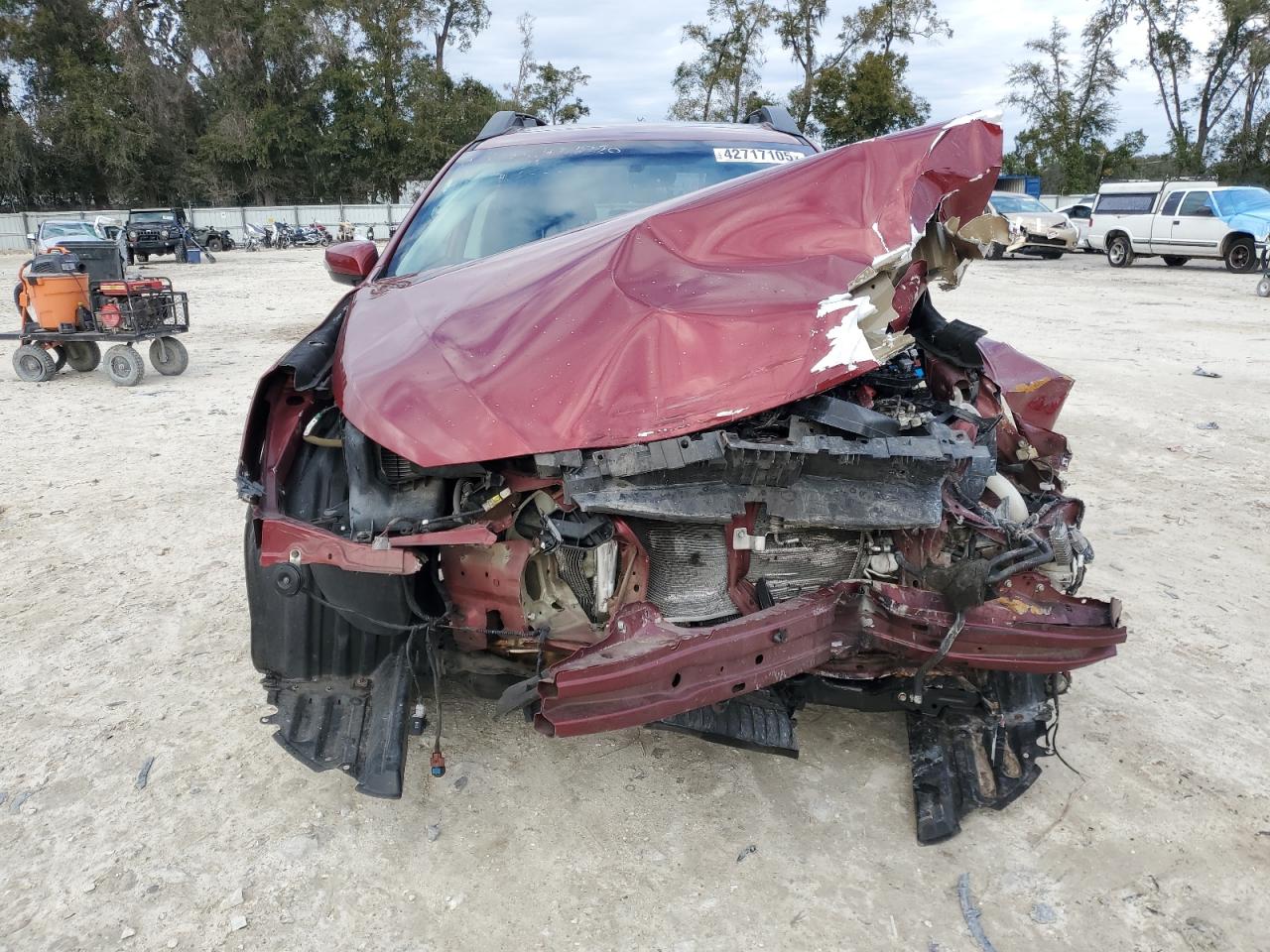 2015 Subaru Outback VIN 4S4BSALCXF3275571 Copart auction photo, front end / minor dent/scratches damage thumbnail 5