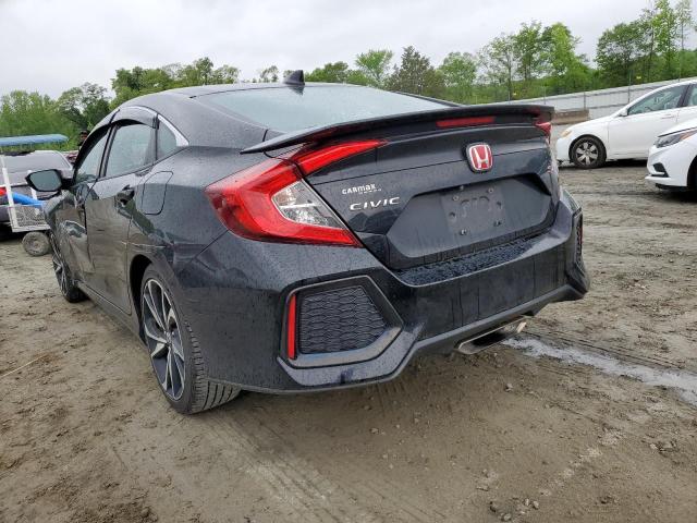2019 Honda Civic VIN 2HGFC1E51KH702033 Copart auction photo, side / front end damage thumbnail 2