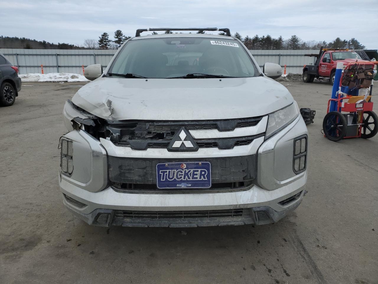2021 Mitsubishi Outlander VIN JA4ARUAU2MU017104 Copart auction photo, front end / side damage thumbnail 5