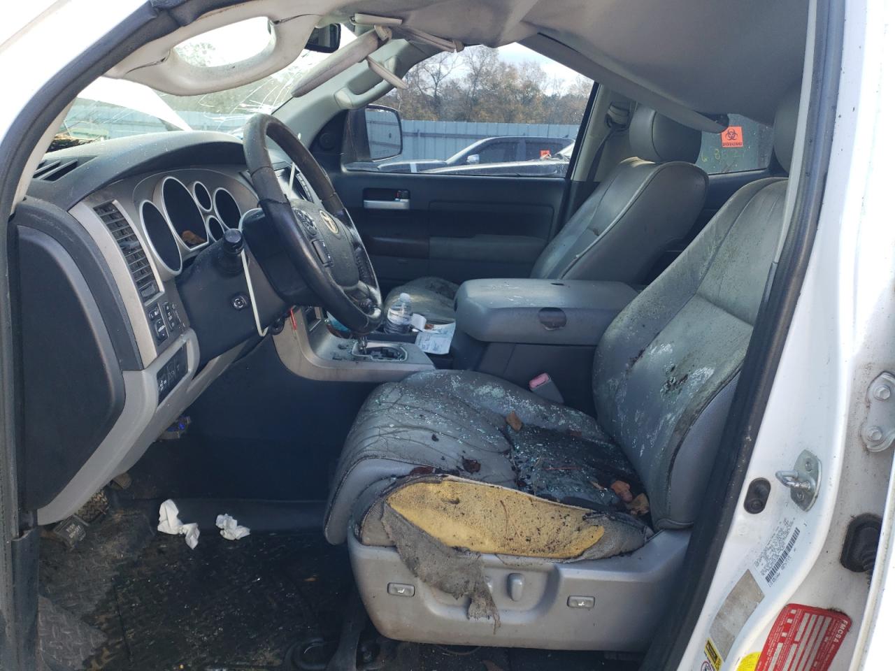 2012 Toyota Tundra VIN 5TFBW5F16CX214250 Copart auction photo, top/roof damage thumbnail 7