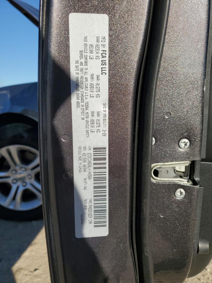 2020 Dodge Charger VIN 2C3CDXBG8LH140564 Copart auction photo, front end / undercarriage damage thumbnail 15
