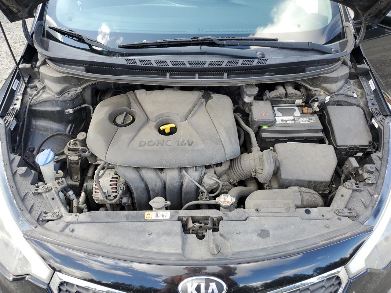 2014 KIA Forte VIN KNAFK4A69E5238483 Copart auction photo, side / front end damage thumbnail 11