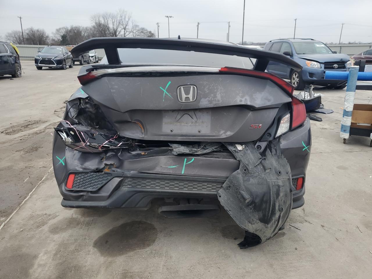 2018 Honda Civic VIN 2HGFC3A52JH752634 Copart auction photo, rear end / front end damage thumbnail 6