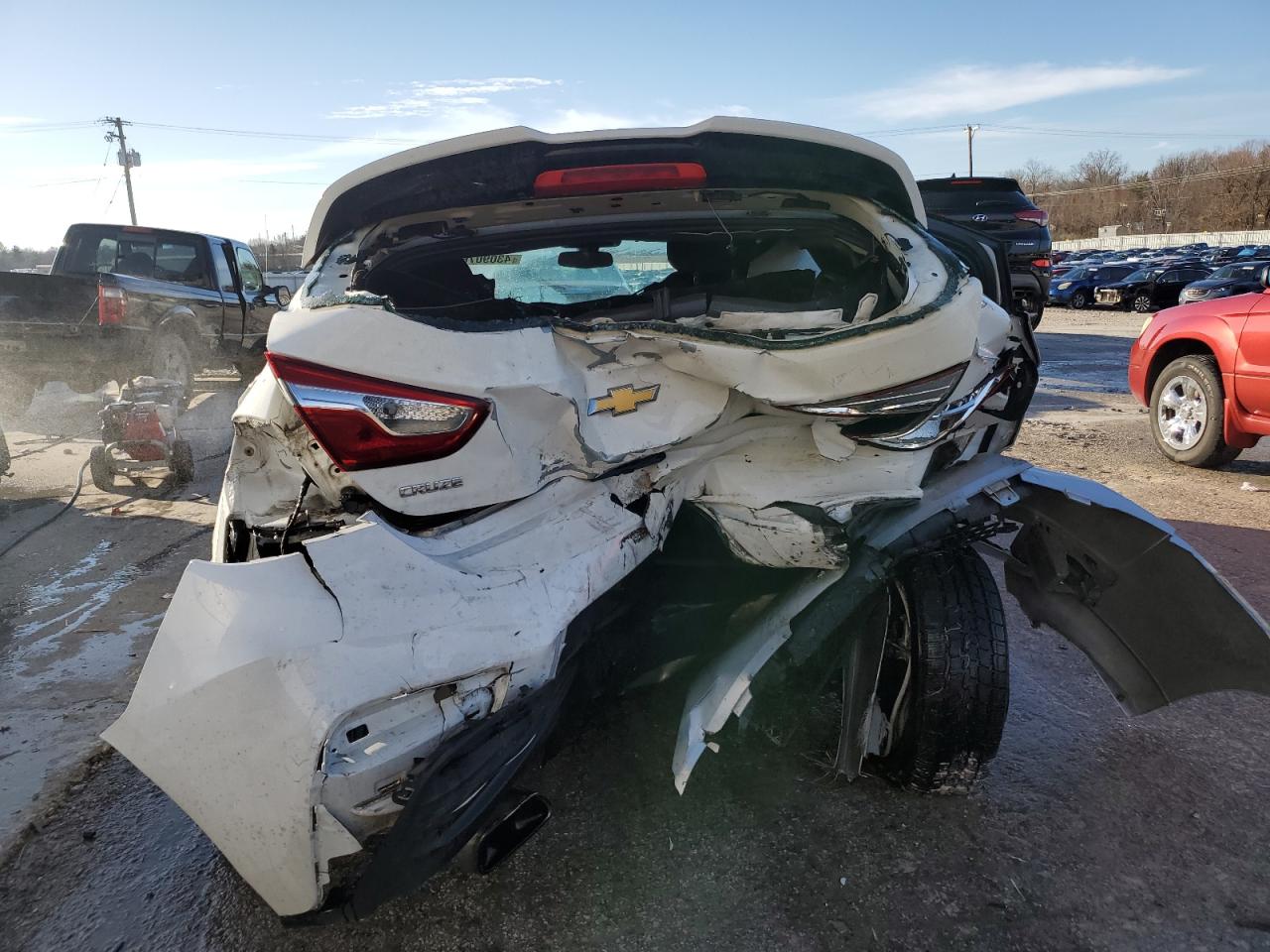 2018 Chevrolet Cruze VIN 3G1BE6SM5JS654069 Copart auction photo, all over damage thumbnail 6
