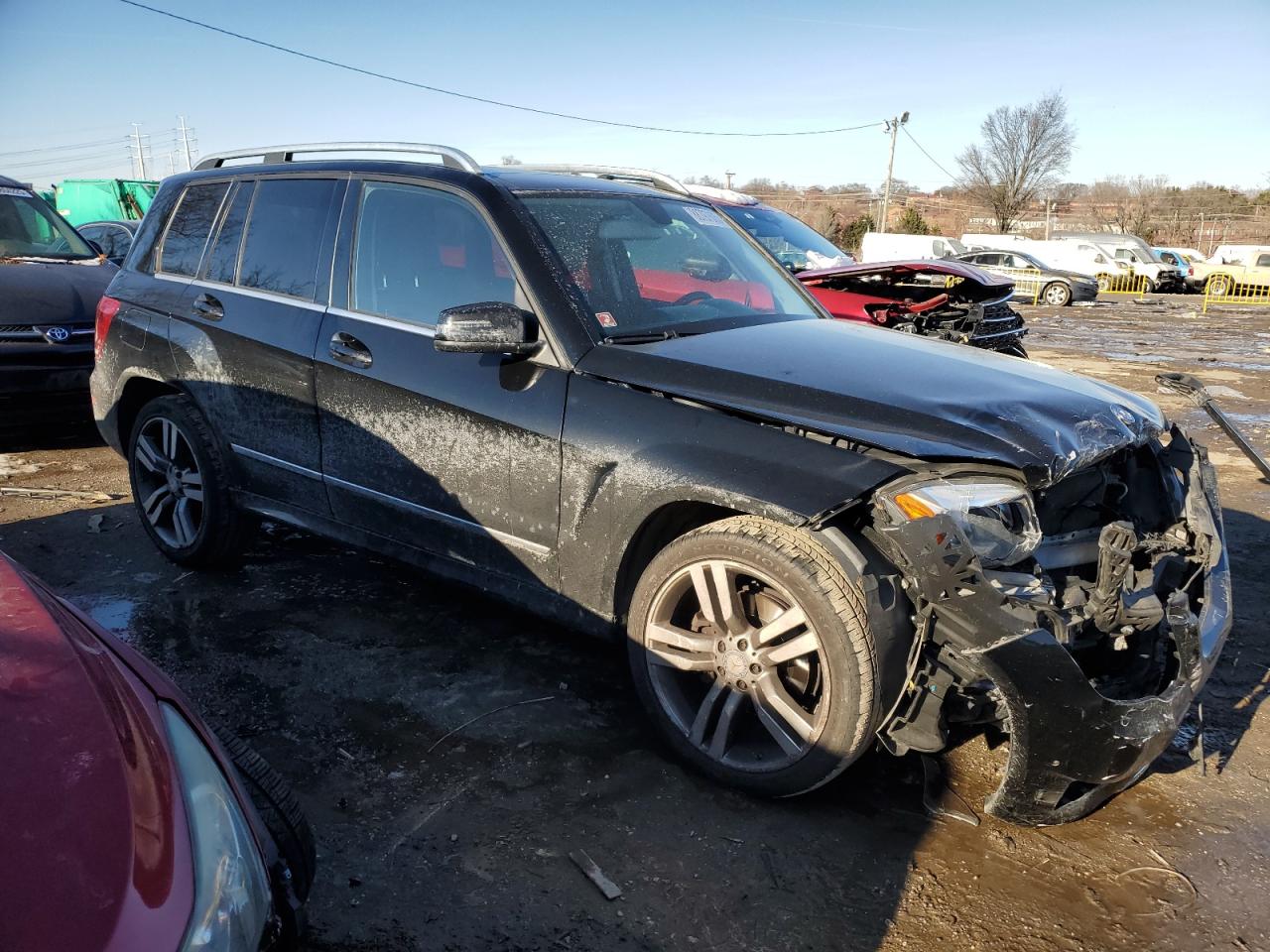 2014 Mercedes-Benz GLK-klasse VIN WDCGG8JB1EG182356 Copart auction photo, front end damage thumbnail 4