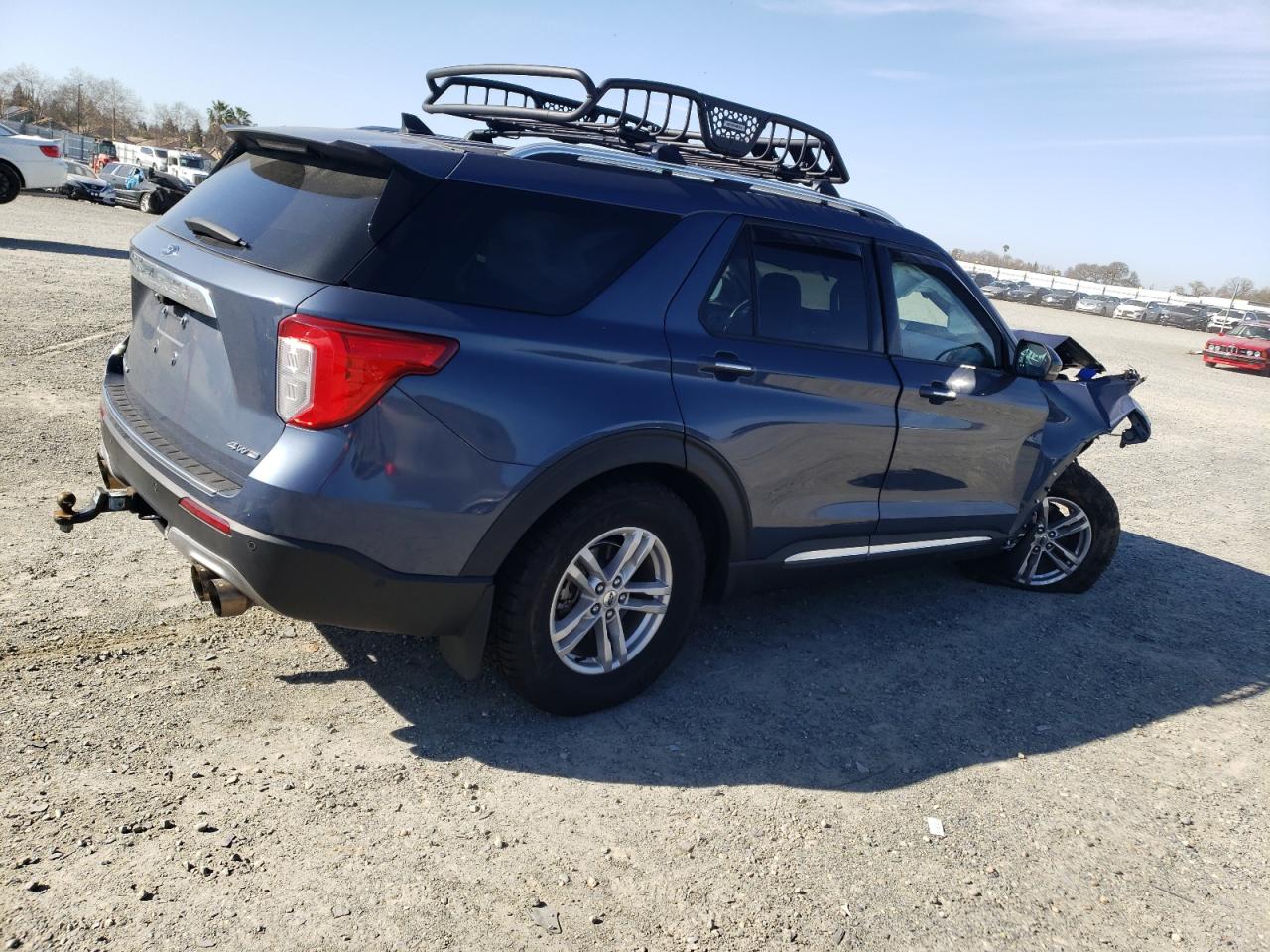 2021 Ford Explorer VIN 1FM5K8HC0MGC27274 Copart auction photo, front end damage thumbnail 3