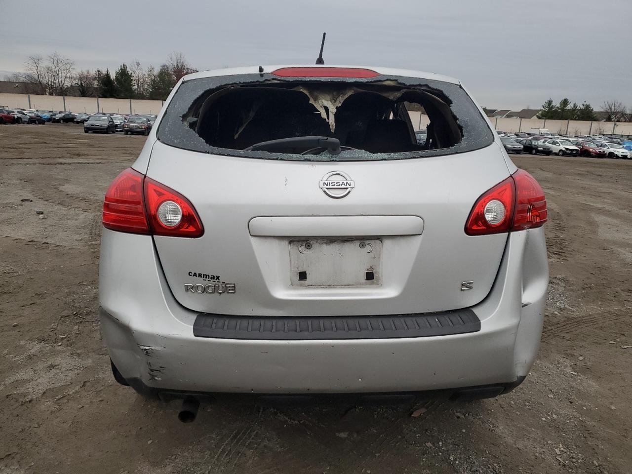 2008 Nissan Rogue VIN JN8AS58T38W015602 Copart auction photo, burn - engine / burn - interior damage thumbnail 6
