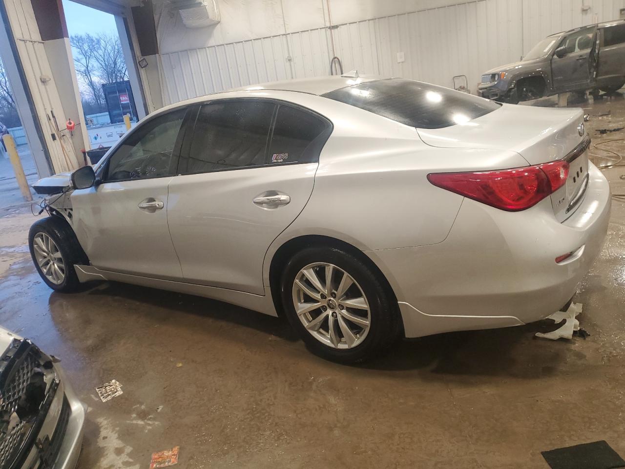 2015 Infiniti Q50 VIN JN1BV7AR5FM415528 Copart auction photo, front end damage thumbnail 2
