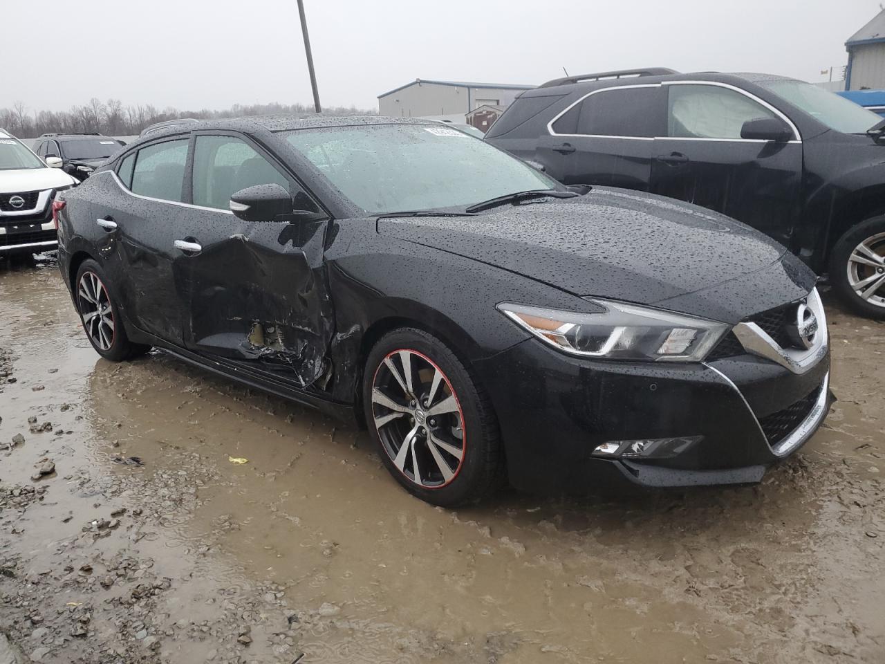 2017 Nissan Maxima VIN 1N4AA6AP9HC372839 Copart auction photo, side / front end damage thumbnail 4
