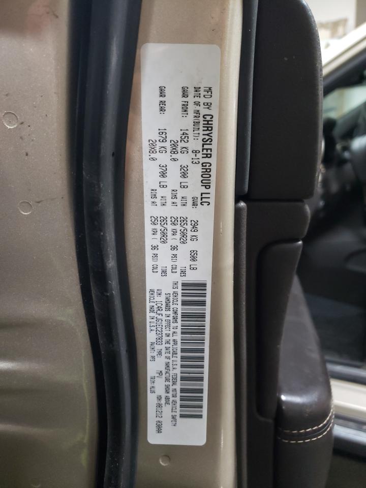 2014 Jeep Grand Cherokee VIN 1C4RJFJG1EC237833 Copart auction photo, front end damage thumbnail 13