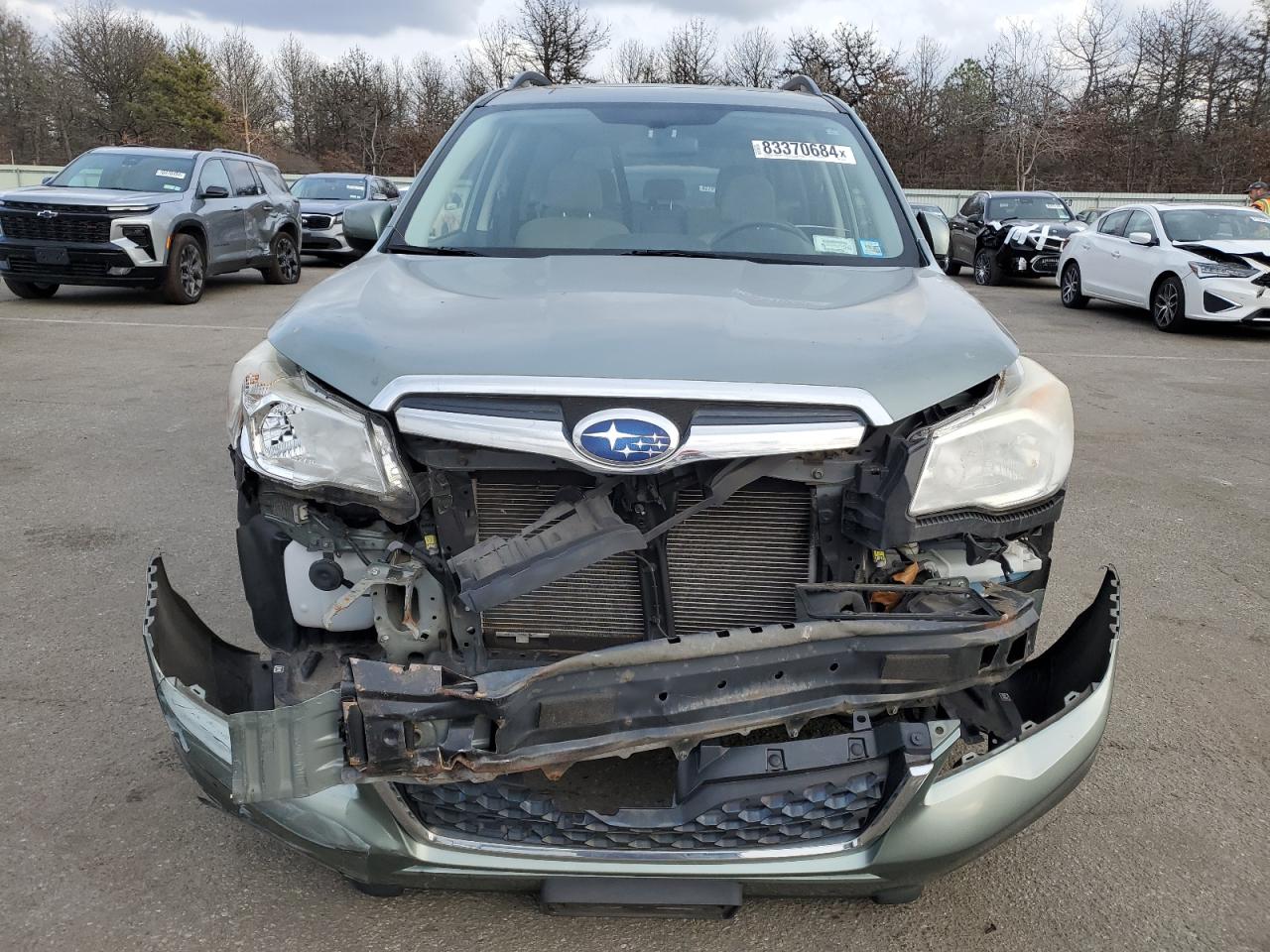 2015 Subaru Forester VIN JF2SJADC2FH418264 Copart auction photo, front end damage thumbnail 5