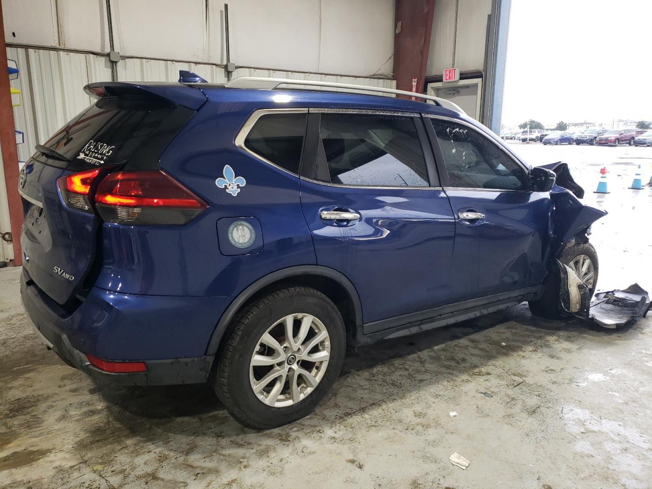 2019 Nissan Rogue VIN 5N1AT2MV8KC702805 Copart auction photo, front end / rear end damage thumbnail 3