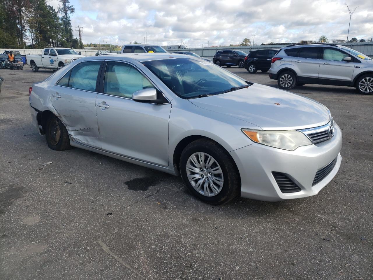2014 Toyota Camry VIN 4T1BF1FK2EU767186 Copart auction photo, side / rear end damage thumbnail 4
