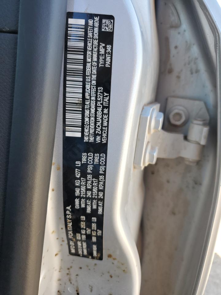 2020 Jeep Renegade VIN ZACNJABB4LPL52713 Copart auction photo, front end / minor dent/scratches damage thumbnail 14