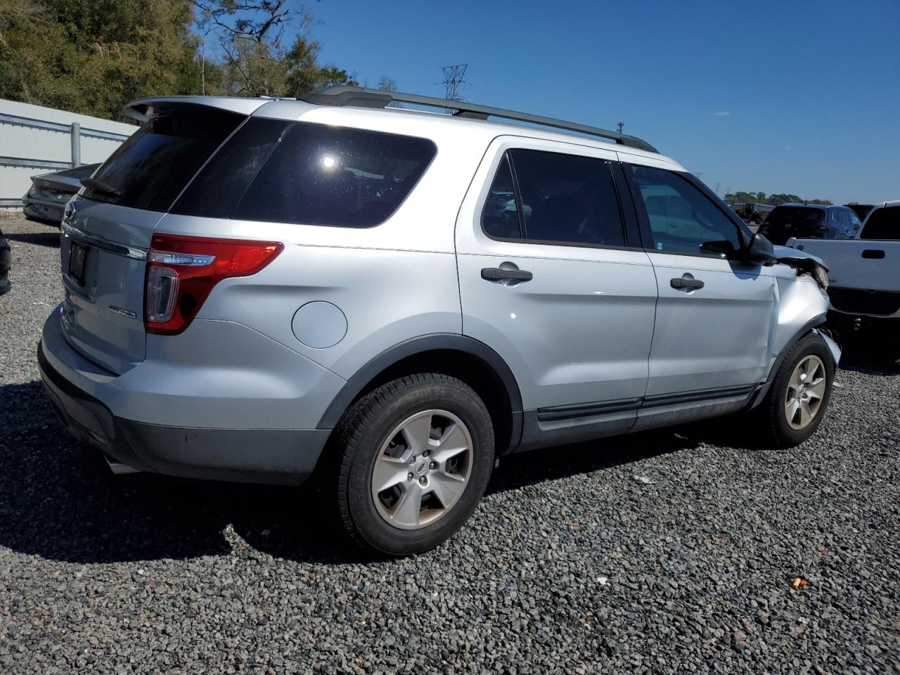 2014 Ford Explorer VIN 1FM5K7B88EGB99739 Copart auction photo, front end / side damage thumbnail 3
