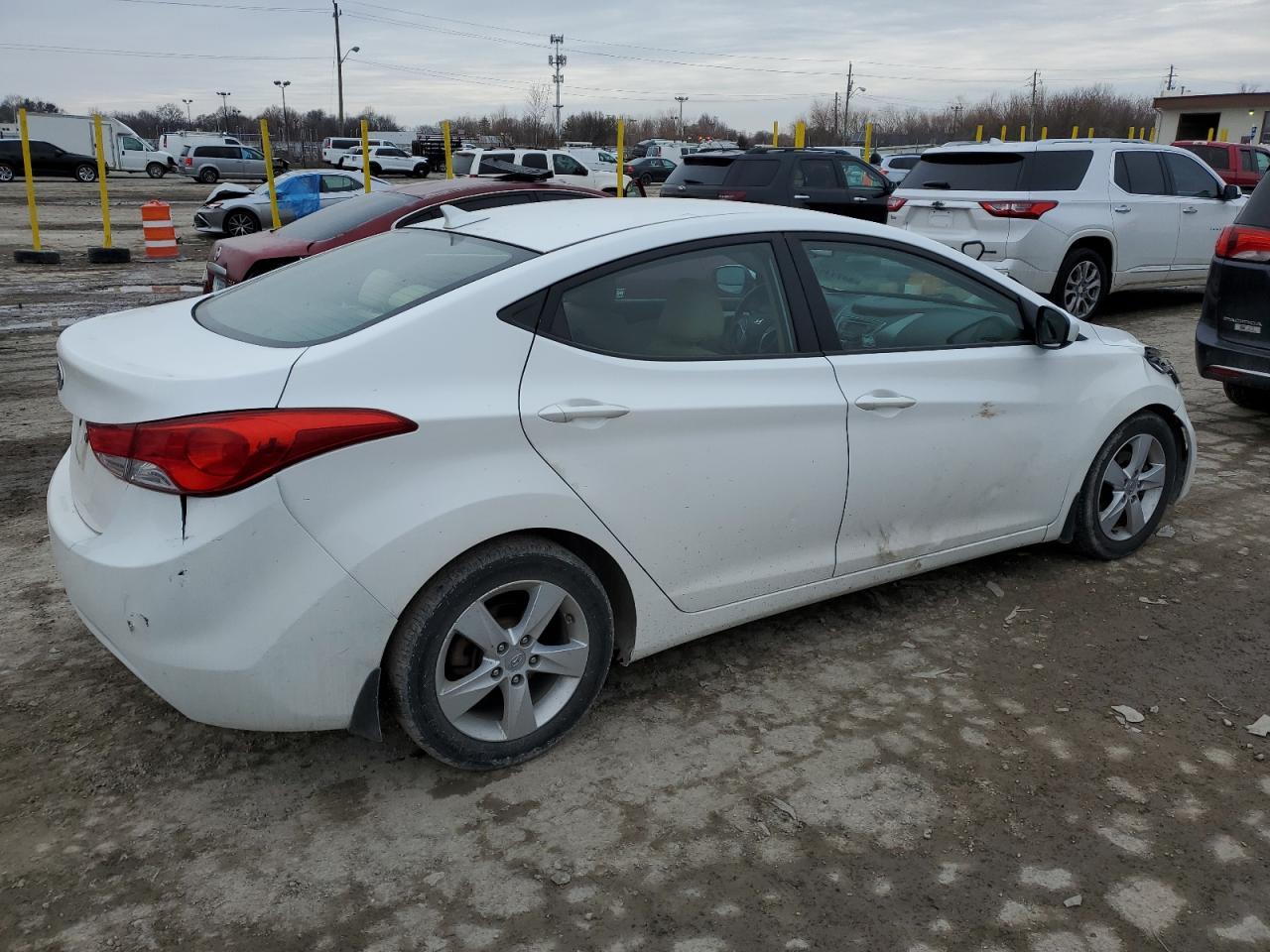 2013 Hyundai Elantra VIN 5NPDH4AEXDH195271 Copart auction photo, front end / minor dent/scratches damage thumbnail 3