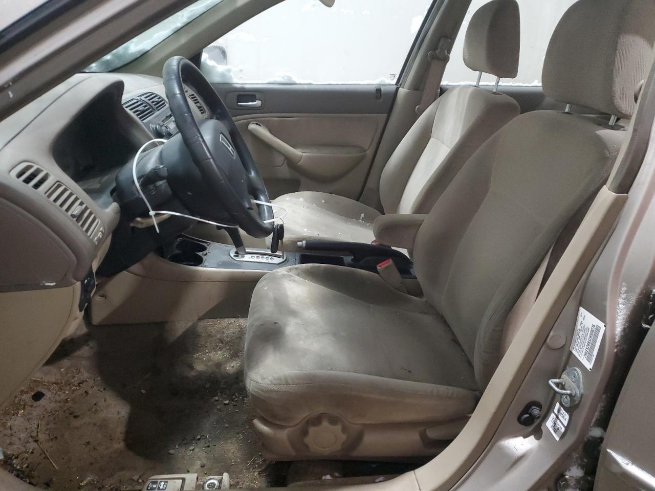 2002 Honda Civic VIN 2HGES26832H508276 Copart auction photo, front end / minor dent/scratches damage thumbnail 7