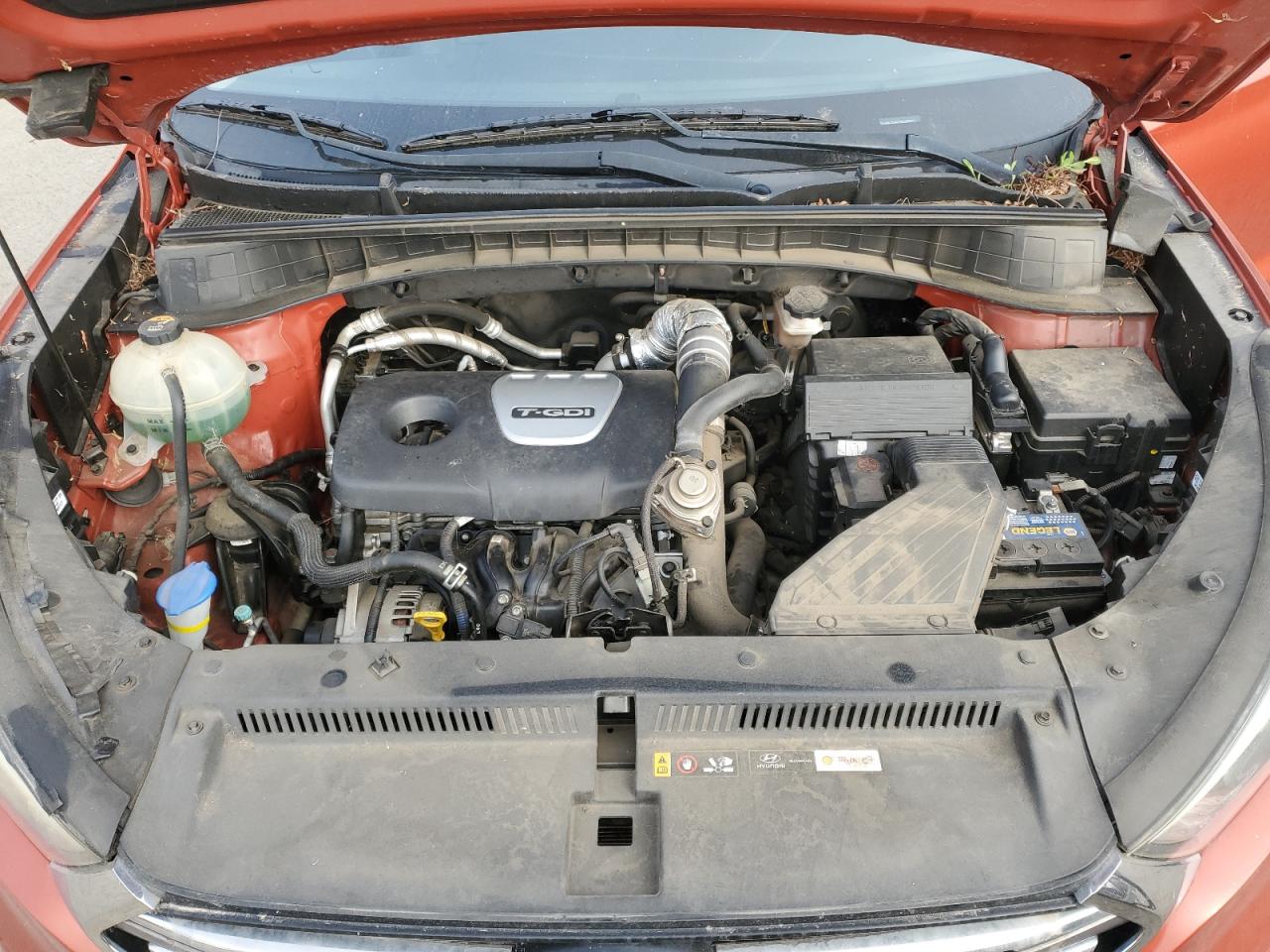 2016 Hyundai Tucson VIN KM8J33A27GU208341 Copart auction photo, mechanical damage thumbnail 12