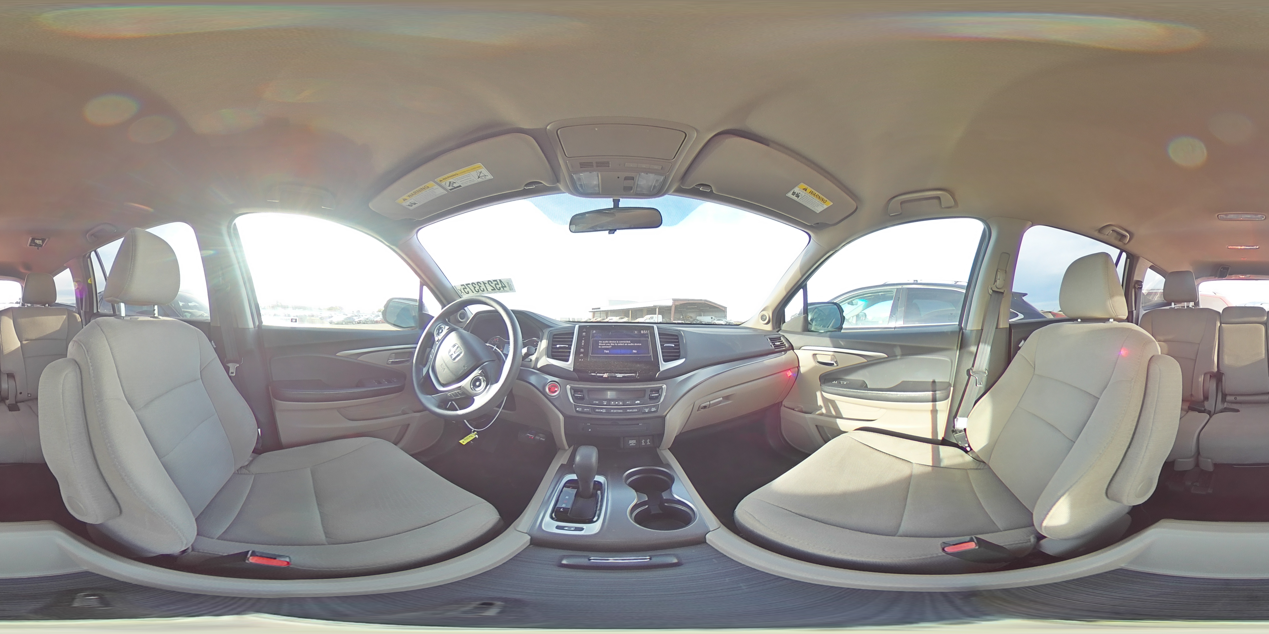 2017 Honda Pilot VIN 5FNYF6H38HB031383 Copart auction photo, rear end / front end damage thumbnail 13