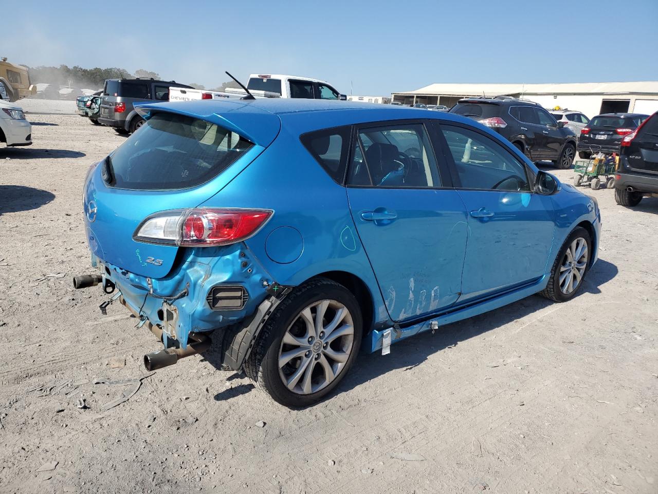 2010 Mazda 3 VIN JM1BL1H65A1321218 Copart auction photo, rear end / minor dent/scratches damage thumbnail 3