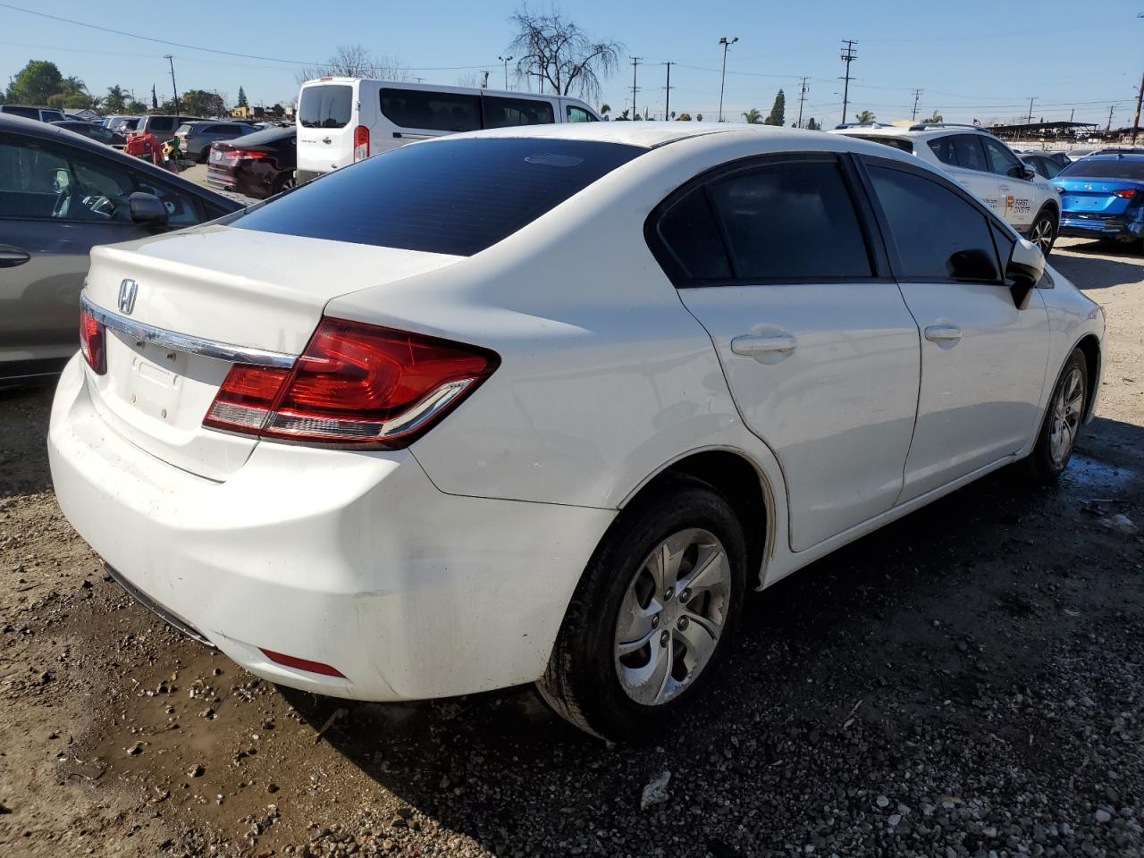 2015 Honda Civic VIN 2HGFB2F55FH535611 Copart auction photo, mechanical damage thumbnail 3