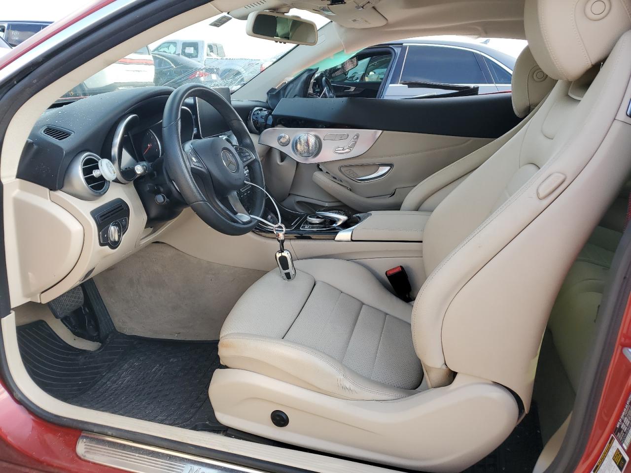 2017 Mercedes-Benz C-klasse VIN WDDWJ4JB4HF509716 Copart auction photo, side damage thumbnail 7