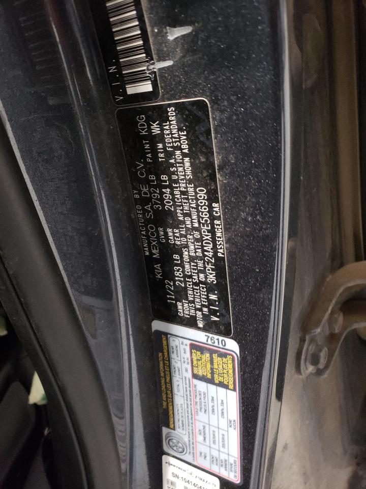 2023 KIA Forte VIN 3KPF24ADXPE566990 Copart auction photo, all over damage thumbnail 14
