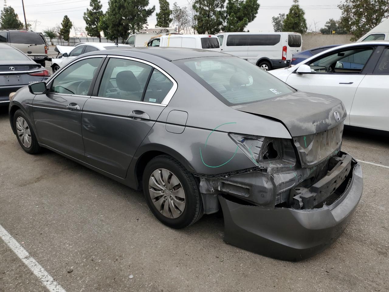 2008 Honda Accord VIN 1HGCP26348A150738 Copart auction photo, rear end damage thumbnail 2