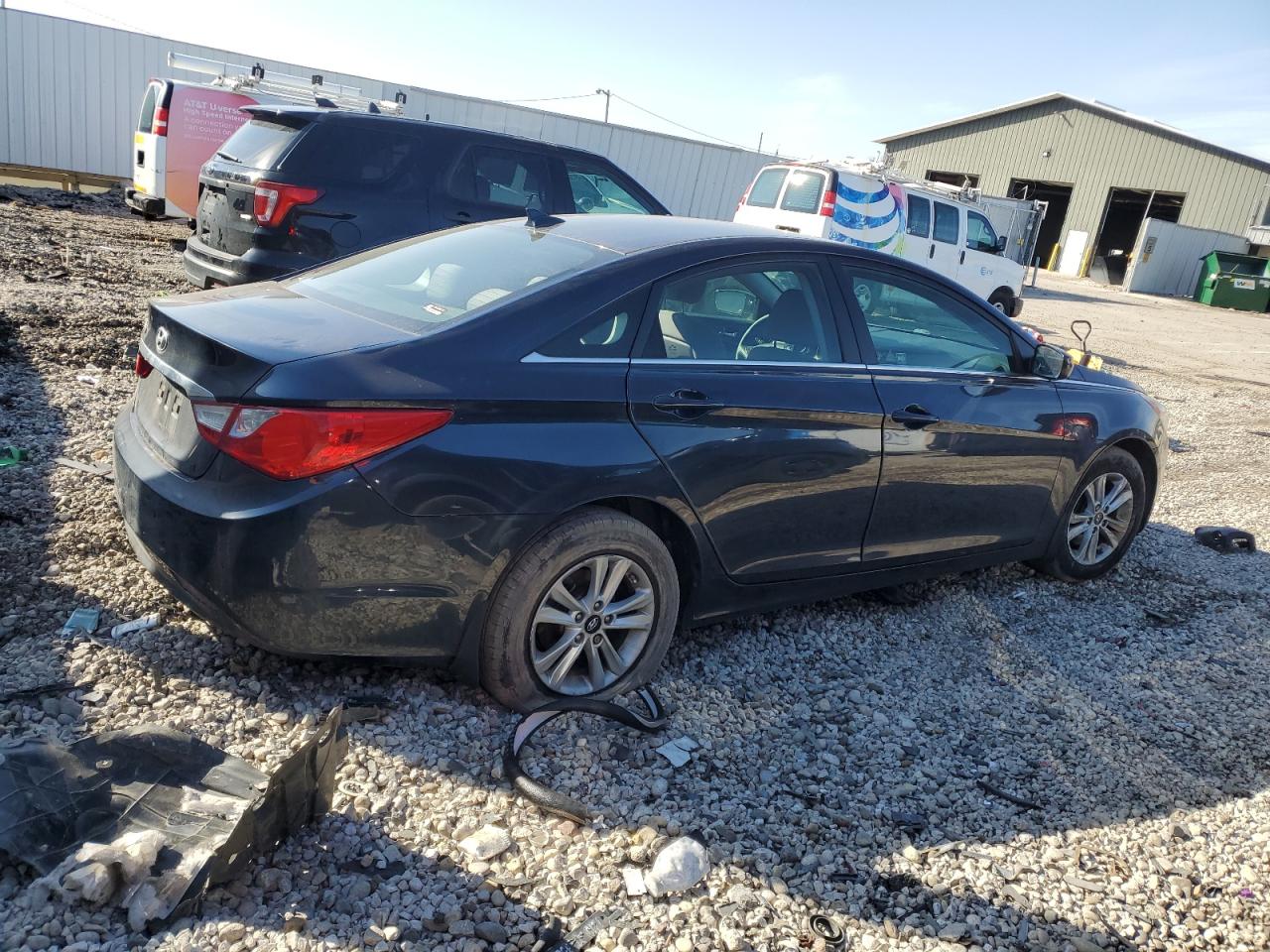 2013 Hyundai Sonata VIN 5NPEB4AC8DH569025 Copart auction photo, vandalism / minor dent/scratches damage thumbnail 3
