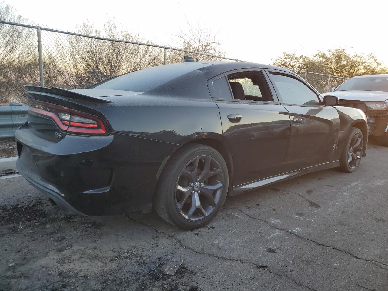 2019 Dodge Charger VIN 2C3CDXCTXKH584488 Copart auction photo, side damage thumbnail 3
