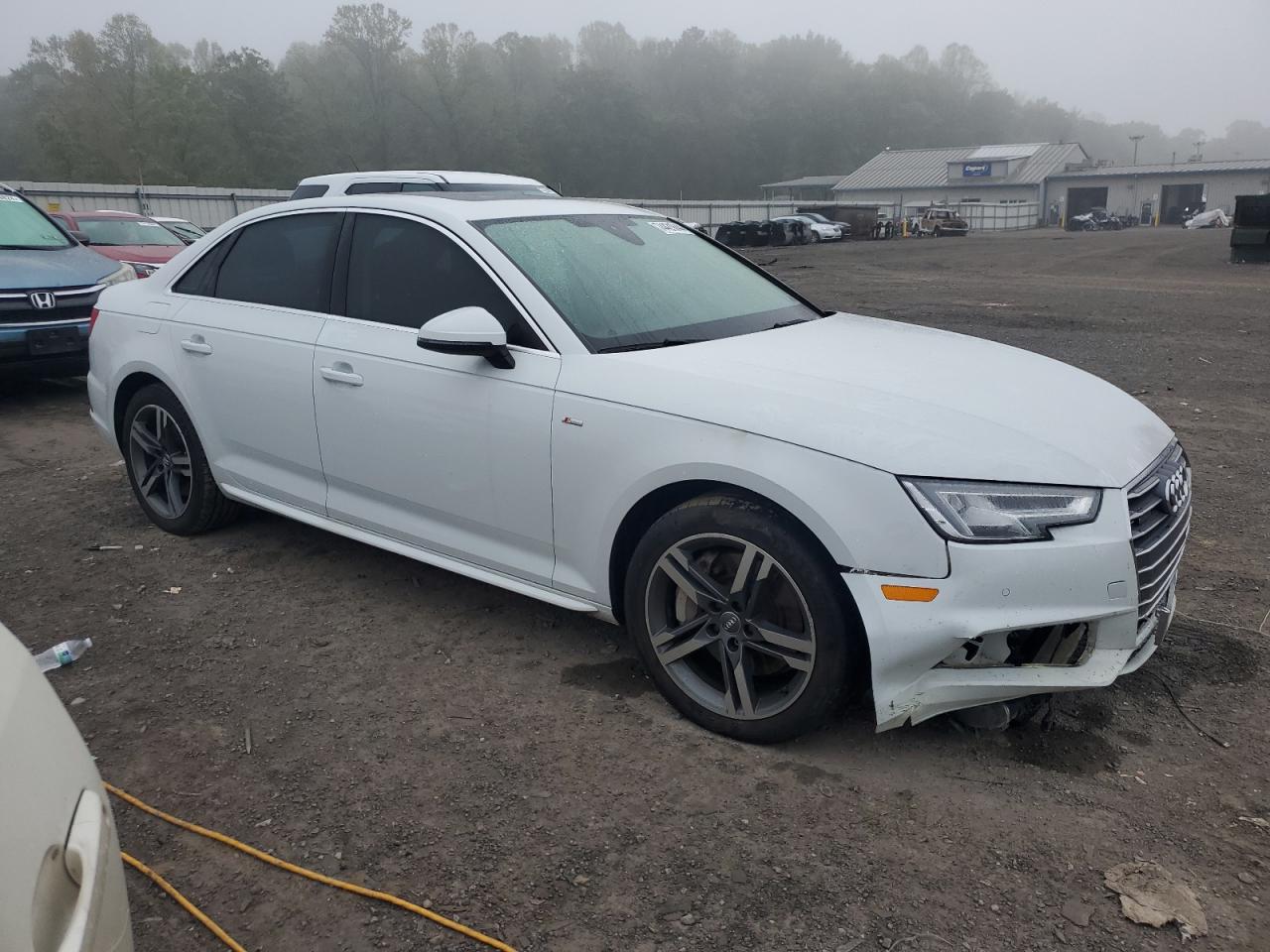 2017 Audi A4 VIN WAUENAF46HN041817 Copart auction photo, burn / front end damage thumbnail 4
