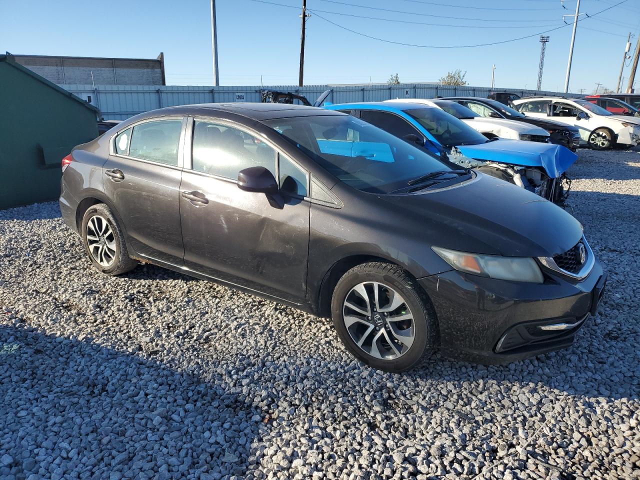 2013 Honda Civic VIN 19XFB2F87DE028372 Copart auction photo, front end damage thumbnail 4