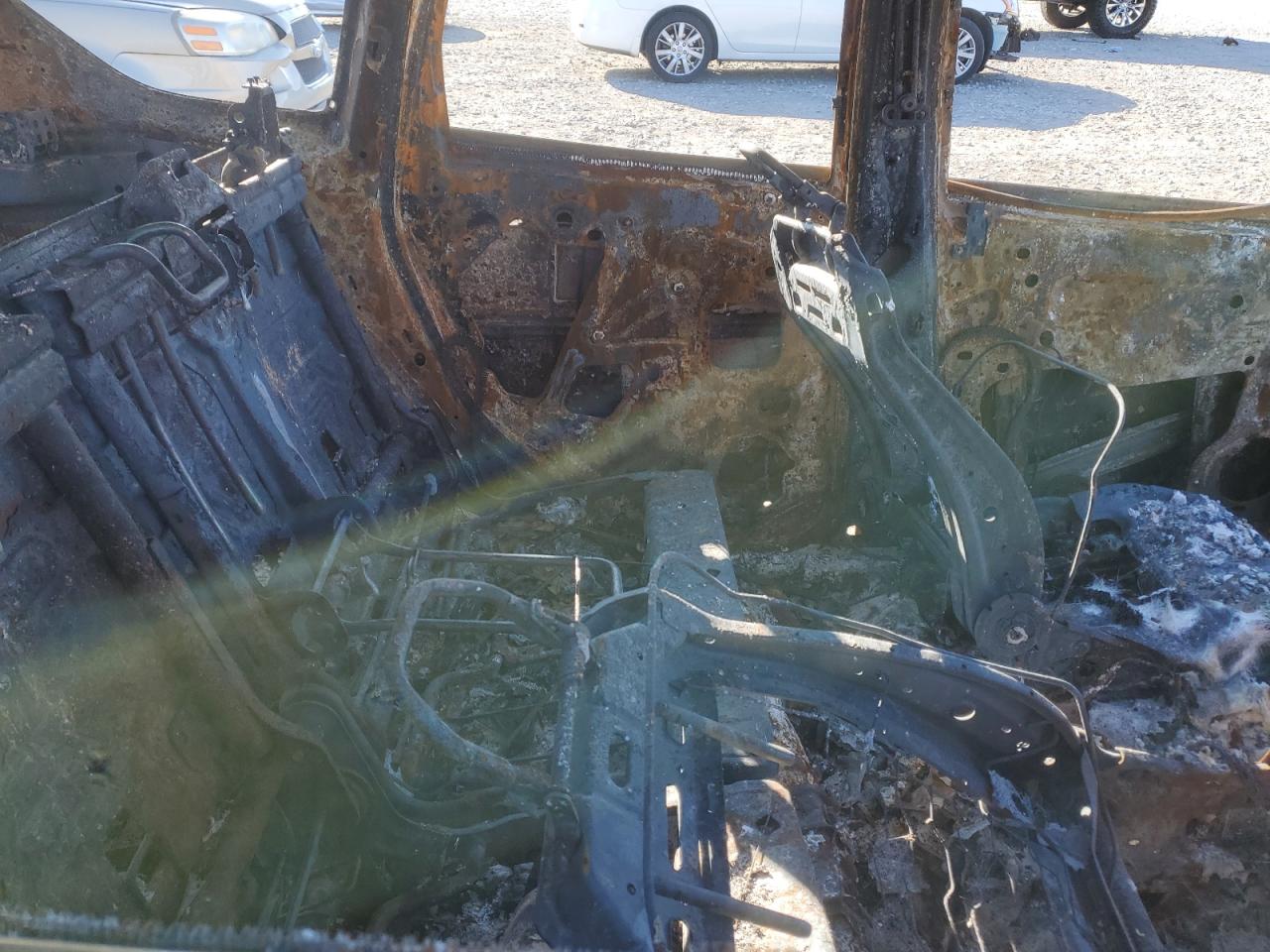 2014 Ford Escape VIN 1FMCU9GX2EUA56803 Copart auction photo, burn / replaced vin damage thumbnail 10