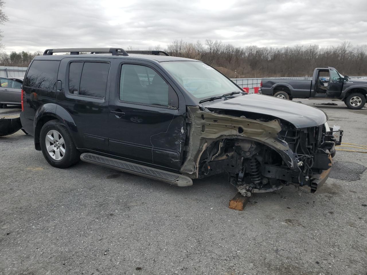 2012 Nissan Pathfinder VIN 5N1AR1NBXCC626275 Copart auction photo, front end / undercarriage damage thumbnail 4