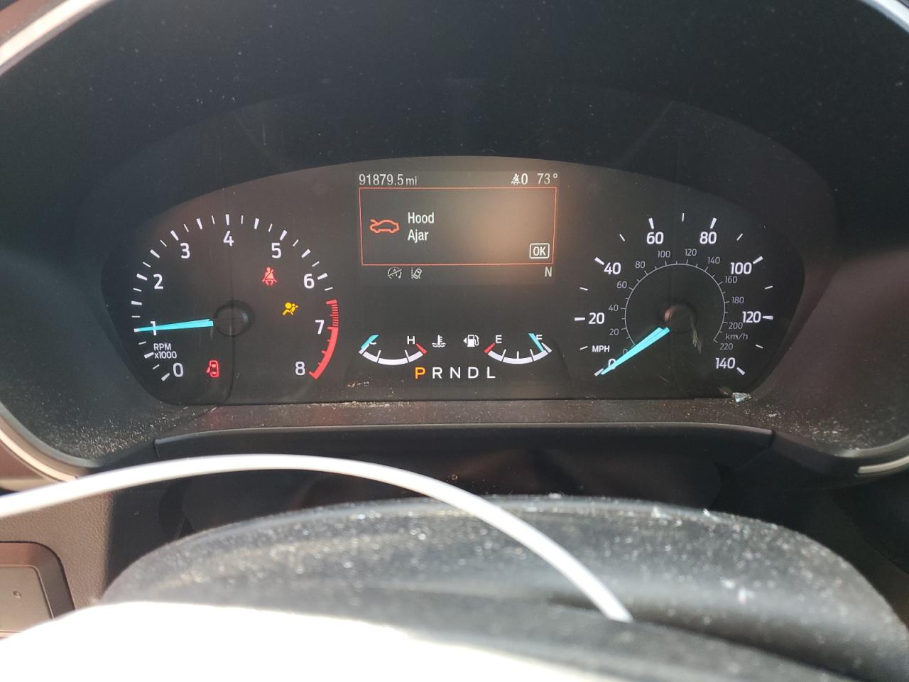 2020 Ford Escape VIN 1FMCU0G63LUA12521 Copart auction photo, front end / all over damage thumbnail 9