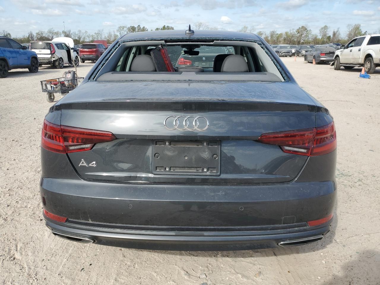 2019 Audi A4 VIN WAUGMAF46KN018153 Copart auction photo, hail / top/roof damage thumbnail 6