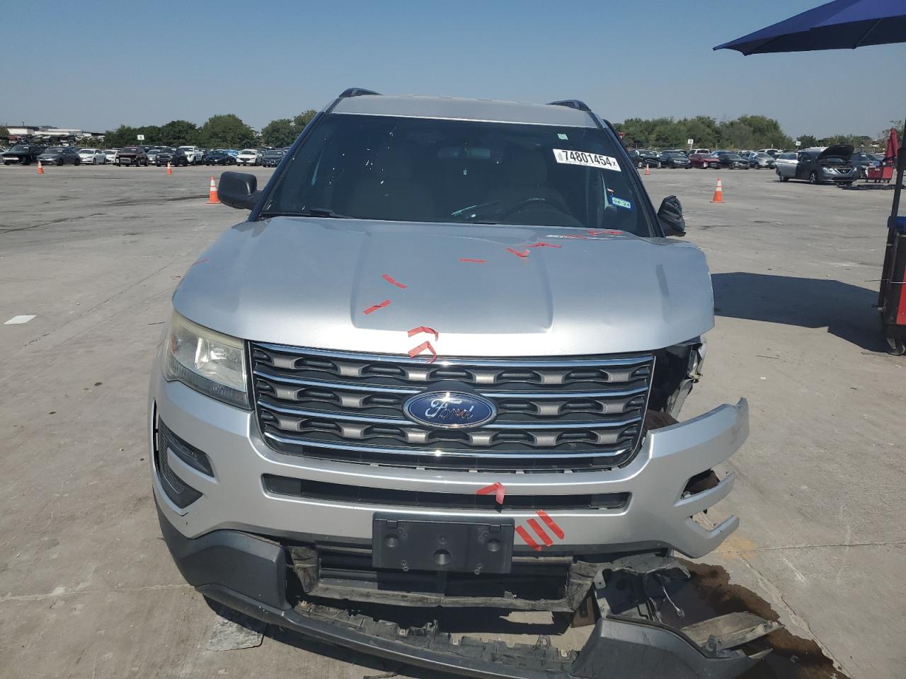 2017 Ford Explorer VIN 1FM5K7B80HGC09409 Copart auction photo, front end / side damage thumbnail 5