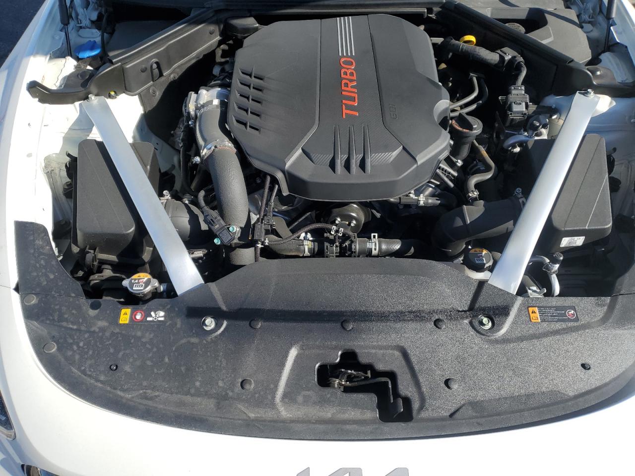2022 KIA Stinger VIN KNAE45LC8N6103603 Copart auction photo, rear end / front end damage thumbnail 11