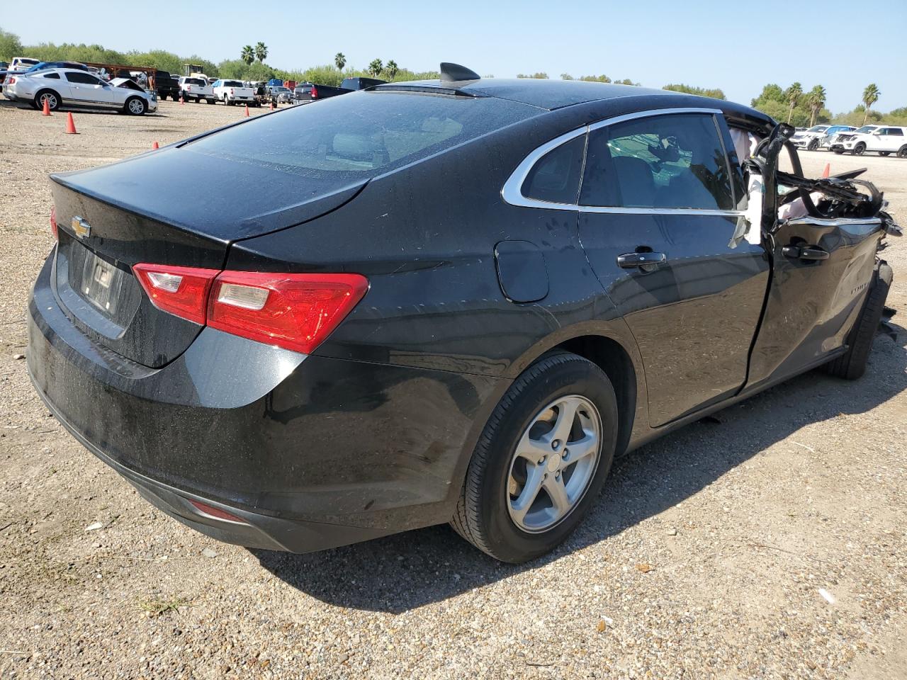 2018 Chevrolet Malibu VIN 1G1ZB5ST8JF272616 Copart auction photo, side / front end damage thumbnail 3