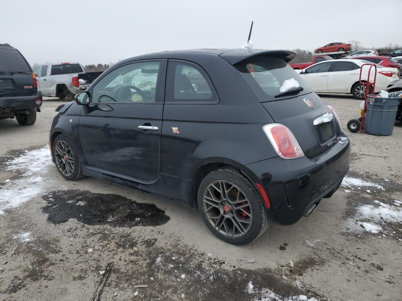 2015 Fiat 500 VIN 3C3CFFFH4FT610060 Copart auction photo, front end damage thumbnail 2