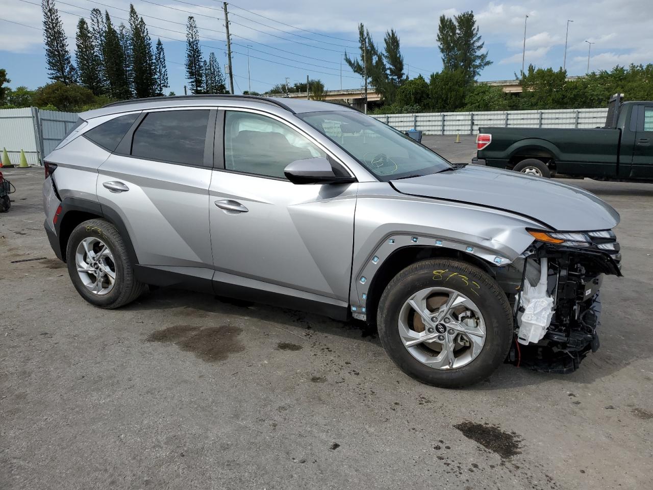 2024 Hyundai Tucson VIN KM8JB3DE3RU292699 Copart auction photo, front end damage thumbnail 4