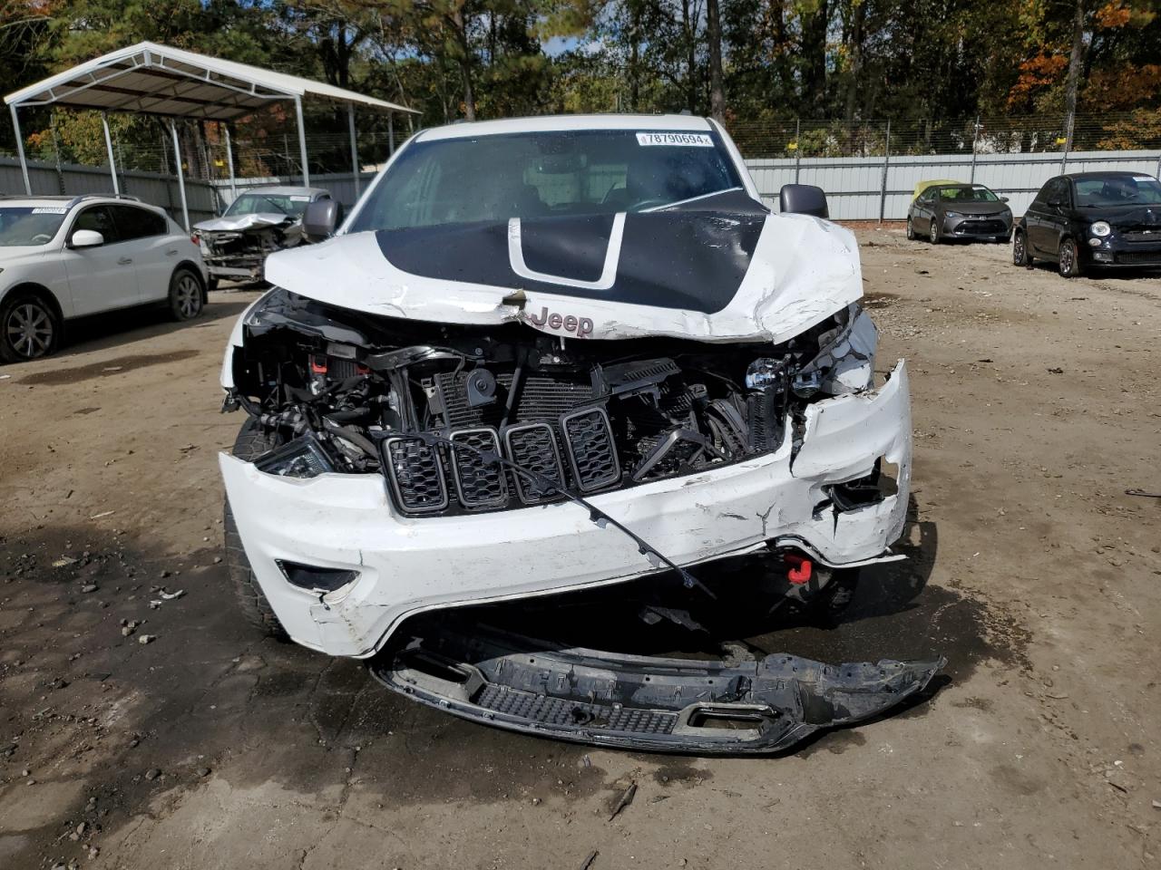 2021 Jeep Grand Cherokee VIN 1C4RJFLG7MC536867 Copart auction photo, front end damage thumbnail 5