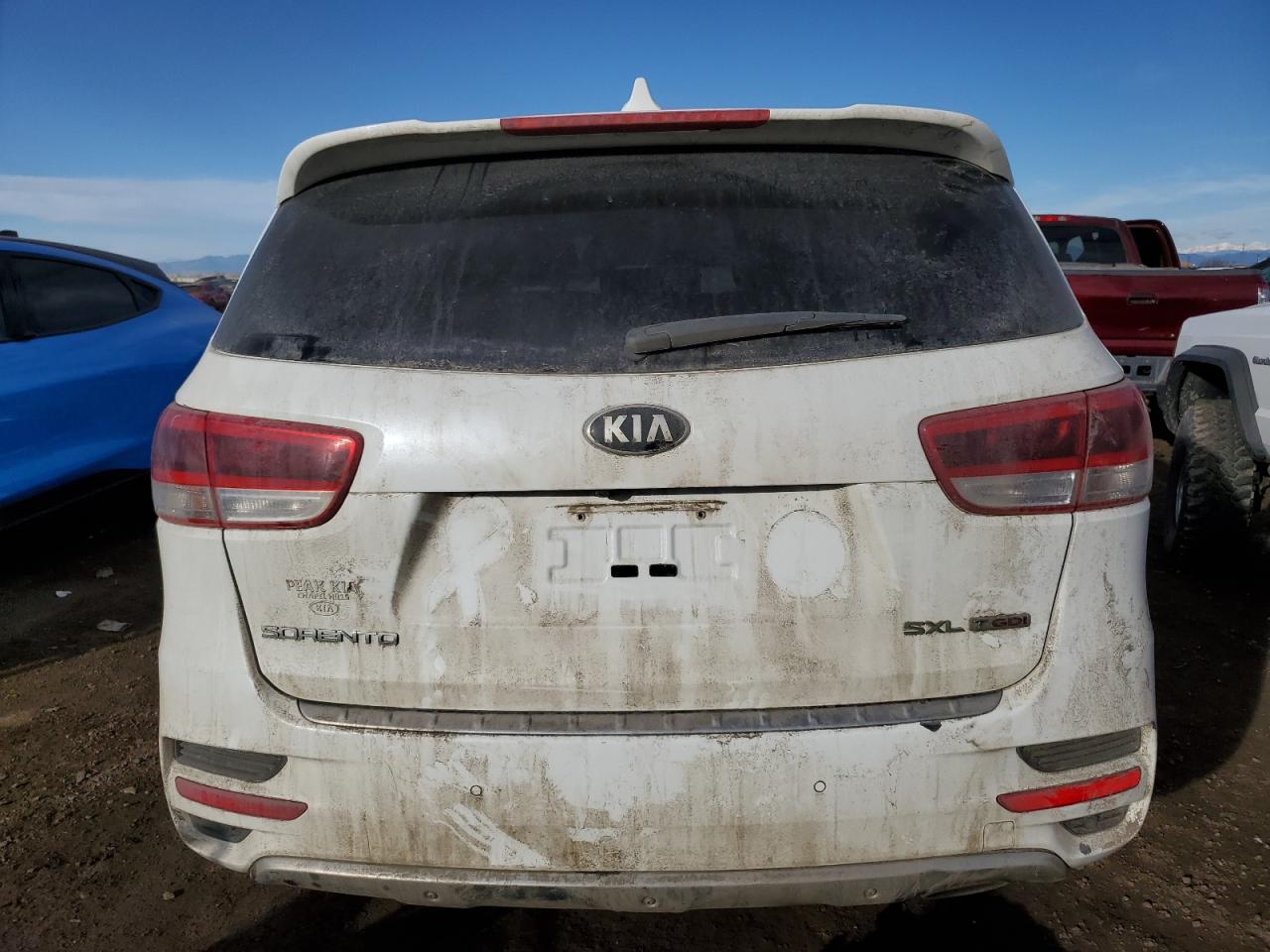 2016 KIA Sorento VIN 5XYPKDA19GG107916 Copart auction photo, front end damage thumbnail 6